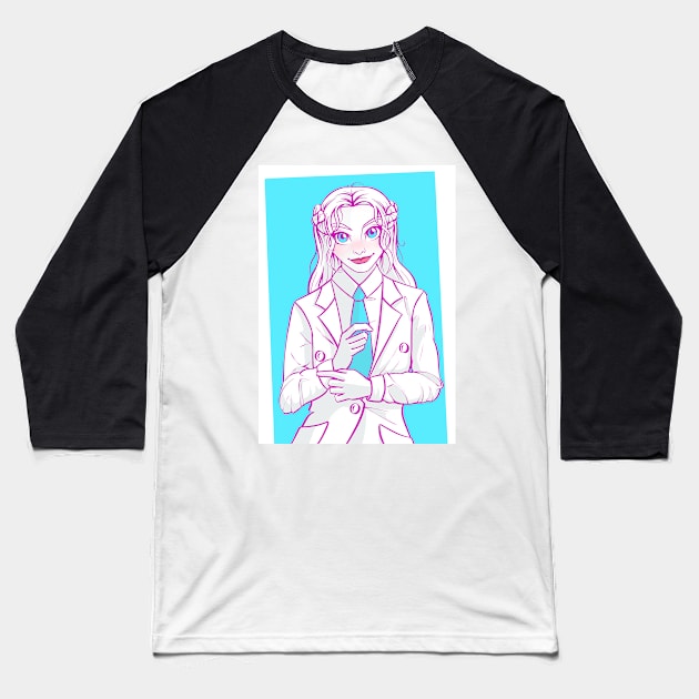 FFXIV Venat / Hydaelyn in a suit: Final Fantasy 14 Endwalker Baseball T-Shirt by yalitreads